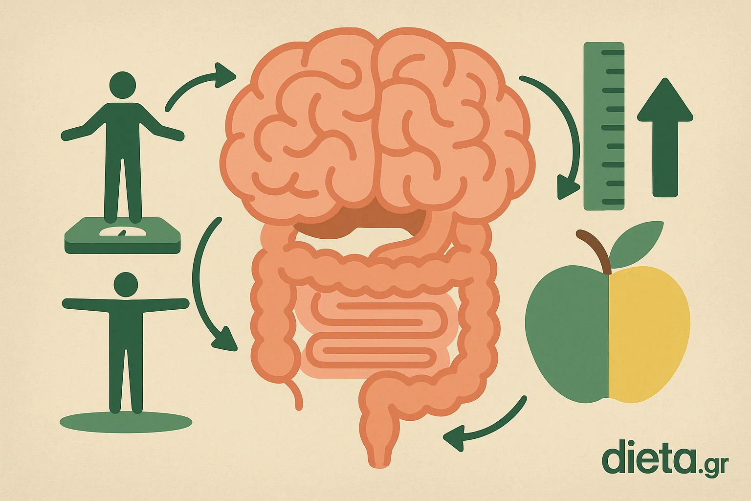 Ο ρόλος του εντέρου στη ρύθμιση του βάρους – η θεωρία του δεύτερου εγκεφάλου